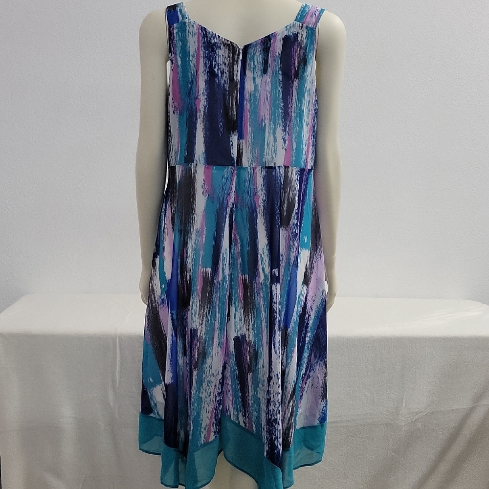 Catherines Scarf Hem Midi Sleeveless Dress - Picture 3 of 8
